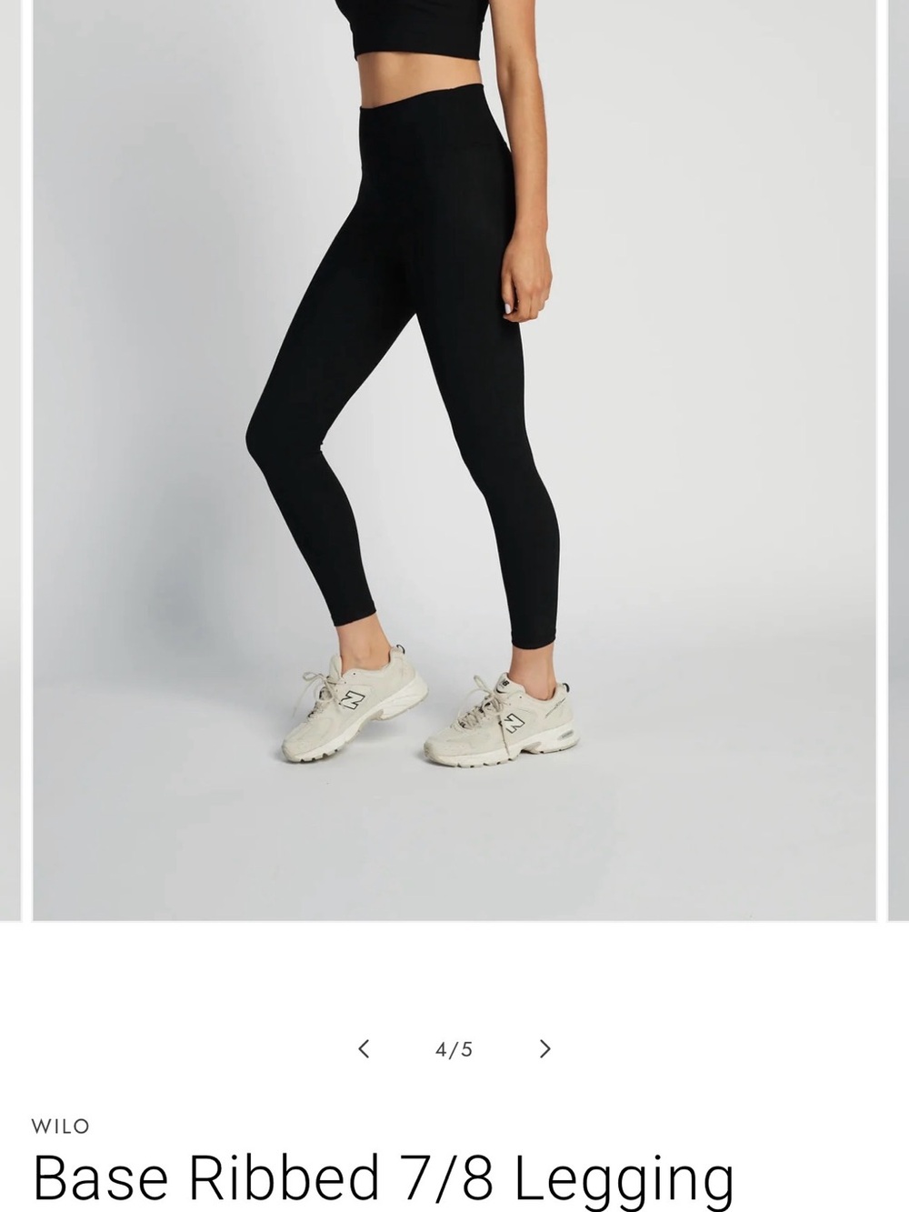 WILO The Label Base Ribbed 7/8 Leggings Black M